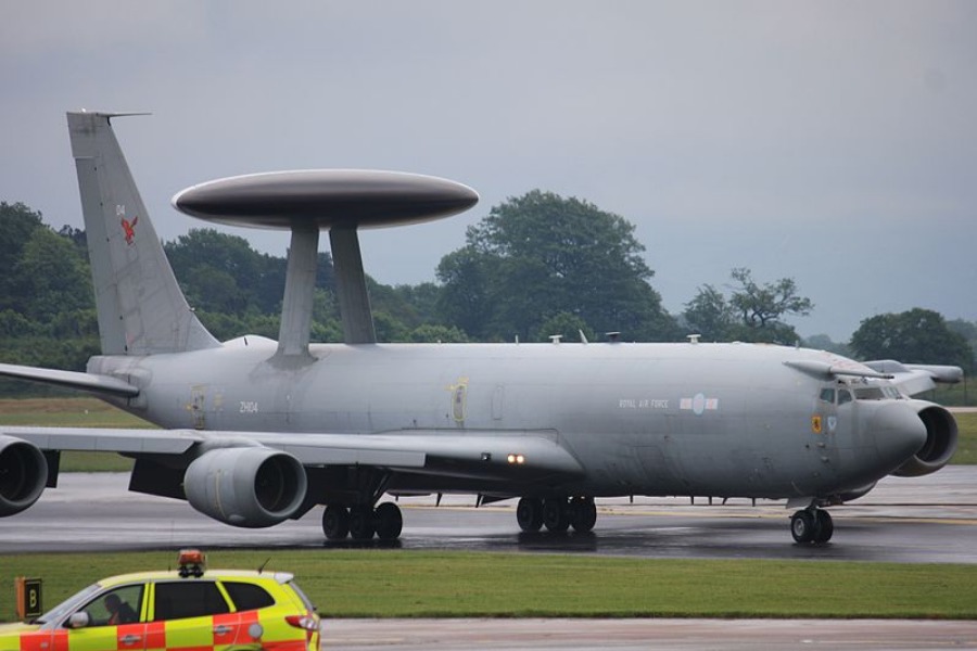 Raf Plane Sentry Aew1 Shown Circling The Borders Border Telegraph